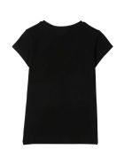 Monnalisa Black T-shirt Monnalisa Black T-shirt - Nero