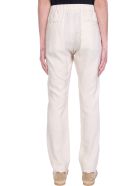 Giorgio Armani Pants In White Silk Giorgio Armani Pants In White Silk - white