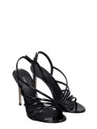 Le Silla Scarlet Sandals In Black Patent Leather Le Silla Scarlet Sandals In Black Patent Leather - black
