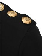 Balmain Black Cotton T-shirt With Bronze Logo Print Balmain Black Cotton T-shirt With Bronze Logo Print - Nero
