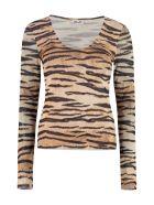 Baum und Pferdgarten Jenilyn Printed Mesh Top Baum und Pferdgarten Jenilyn Printed Mesh Top - Animalier