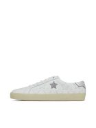 Flat Heel Leather Up Saint Laurent Flat Heel Leather Up - Bianco