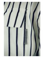 Brunello Cucinelli Cotton Regimental Stripe Poplin Shirt Dress With Belt Brunello Cucinelli Cotton Regimental Stripe Poplin Shirt Dress With Belt - White/blue