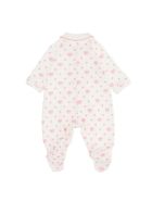 Chiara Ferragni White And Pink Cotton Logomania Onesie Chiara Ferragni White And Pink Cotton Logomania Onesie - White