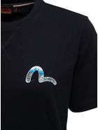 Evisu Black Jersey T-shirt With Dragon Back Print Evisu Black Jersey T-shirt With Dragon Back Print - Black