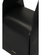 Jil Sander Sling Small Bag Shoulder Bag In Black Leather Jil Sander Sling Small Bag Shoulder Bag In Black Leather - black