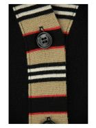 Burberry Cauca - Icon Stripe Detail Merino Wool Cardigan Burberry Cauca - Icon Stripe Detail Merino Wool Cardigan - Black