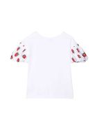 Monnalisa White T-shirt Monnalisa White T-shirt - Bianco