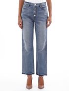 AMIRI Jeans Glitter Track AMIRI Jeans Glitter Track - Light blue
