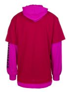 Unisex Pink Your Logo Here T-shirt With Hood Balenciaga Unisex Pink Your Logo Here T-shirt With Hood - Raspberry/white