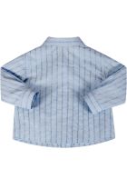 Gucci Light Blue Shirt For Babyboy With Logos Gucci Light Blue Shirt For Babyboy With Logos - Light Blue