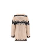 Saint Laurent Baja Cardigan Saint Laurent Baja Cardigan - Naturel/noir