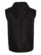 Logo Plaque Hooded Gilet Prada Logo Plaque Hooded Gilet