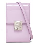 Givenchy Vertical 4g Crossbody Bag In Lilac Patent Leather Givenchy Vertical 4g Crossbody Bag In Lilac Patent Leather - Violet