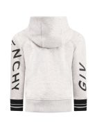 Grey Sweatshirt For Kids With Logo Givenchy Grey Sweatshirt For Kids With Logo - Grigio