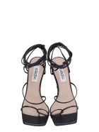 Sebastian Milano Sandals In Black Leather Sebastian Milano Sandals In Black Leather - black