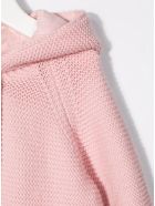 Stella McCartney Kids Pink Knit Cardigan With Ears Detail Stella McCartney Kids Pink Knit Cardigan With Ears Detail - Pink