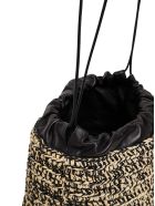 Jil Sander Shoulder Bag In Woven Raffia And Leather Jil Sander Shoulder Bag In Woven Raffia And Leather - Beige