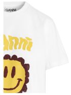 Ganni 'smiley' T-shirt Ganni 'smiley' T-shirt - White