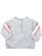 Fendi Grey Sweatshirt For Babygirl With Multicolor Logo Fendi Grey Sweatshirt For Babygirl With Multicolor Logo - Grey