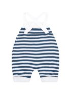Little Bear Multicolor Dungarees For Baby Boy Little Bear Multicolor Dungarees For Baby Boy - White