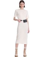 Ami Alexandre Mattiussi Dress In Beige Cotton Ami Alexandre Mattiussi Dress In Beige Cotton - beige
