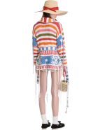 Cardigan In White Cotton Alanui Cardigan In White Cotton - Multicolor