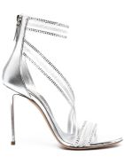 Casadei Julia Venus Planet Silver Sandals Casadei Julia Venus Planet Silver Sandals - Metallic