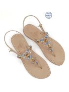 Scopolo Jewel Thong Sandals Dea Sandals Scopolo Jewel Thong Sandals - gold, blue, brown