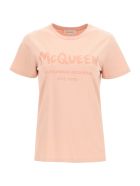 Graffiti Logo T-shirt Alexander McQueen Graffiti Logo T-shirt - Rosa