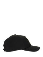 Burberry Monogram Motif Cotton Jersey Baseball Cap Burberry Monogram Motif Cotton Jersey Baseball Cap - Black