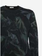 Saint Laurent Cotton Sweatshirt With Tie-dye Motif Saint Laurent Cotton Sweatshirt With Tie-dye Motif - Green, black