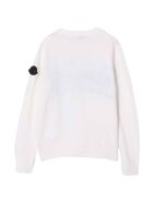 Moncler Sweater With Logo Moncler Sweater With Logo - Bianco
