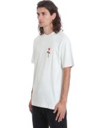 Palm Angels Small Rose T-shirt In Green Cotton Palm Angels Small Rose T-shirt In Green Cotton - green