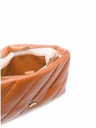 Pinko Love Brown Quilted Leather Crossbody Bag Pinko Love Brown Quilted Leather Crossbody Bag - Brown