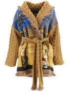 Icon Jacquard Snoopy Palms Cardigan Alanui Icon Jacquard Snoopy Palms Cardigan - Multicolor