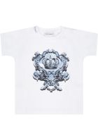 Dolce & Gabbana White T-shirt For Babykids With Crown Dolce & Gabbana White T-shirt For Babykids With Crown - White