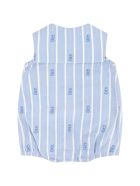 Gucci Multicolor Romper For Babygirl With Anchors Gucci Multicolor Romper For Babygirl With Anchors - Light Blue