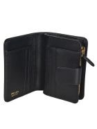 Prada Logo Plaque Wallet Prada Logo Plaque Wallet - Black