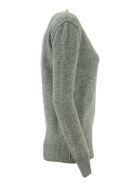 Marni Hazelnut Crewneck Sweater With Embroidered Logo Marni Hazelnut Crewneck Sweater With Embroidered Logo - Grey
