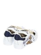Monnalisa Leather Sneakers With Bamby Print Monnalisa Leather Sneakers With Bamby Print - Beige