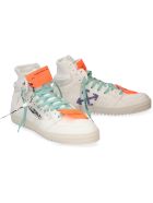 Off-White Off Court Leather High-top Sneakers Off-White Off Court Leather High-top Sneakers - White