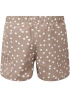 Douuod Beige Swimshort For Kids With Polka--dots Douuod Beige Swimshort For Kids With Polka--dots - Beige
