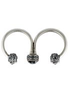 Alexander Mcqueen Double Skull Ring Alexander McQueen Double Skull Ring - Silver