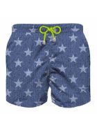 Blue Star Boy Swim Trunks MC2 Saint Barth Blue Star Boy Swim Trunks