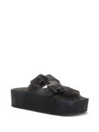 Balenciaga Mallorca Black Rubber Sandals With Platform Balenciaga Mallorca Black Rubber Sandals With Platform - Black