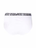 Dsquared2 White Cotton Briefs With Logo Dsquared2 White Cotton Briefs With Logo - White