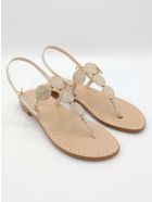 Fari Di Capri 5c Jewel Thong Sandals Dea Sandals Fari Di Capri 5c Jewel Thong Sandals - gold, natural crystal