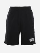 Billionaire Cotton Shorts With Logo Patch Billionaire Cotton Shorts With Logo Patch - BLACK