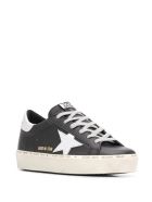 Woman Black Hi-star Sneakers With Silver Star And Spoiler Golden Goose Woman Black Hi-star Sneakers With Silver Star And Spoiler